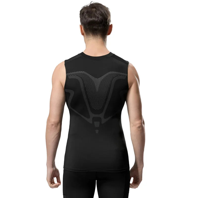 Débardeur de Compression Homme – Haut de Sport Sculptant à Séchage Rapide pour Fitness, Musculation et Entraînement