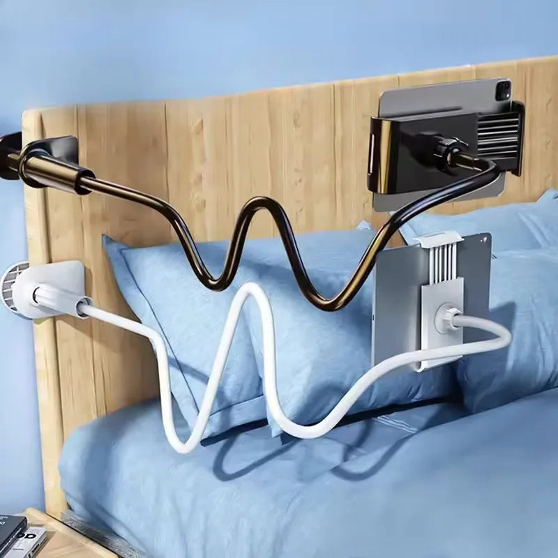 Support Téléphone Bras Flexible 75cm à Pince — Rotation 360°