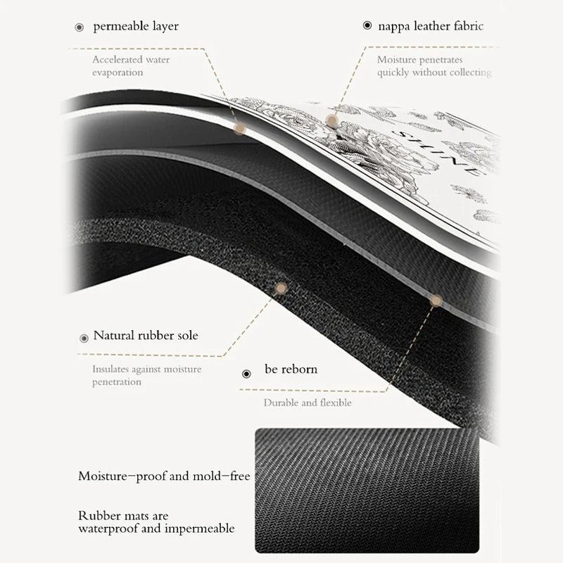 Tapis Égouttoir Cuisine - Séchage Rapide & Propre