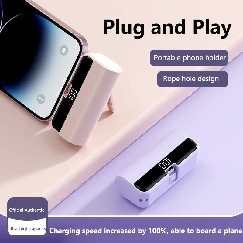 Mini Power Bank 50000mAh à Affichage Digital