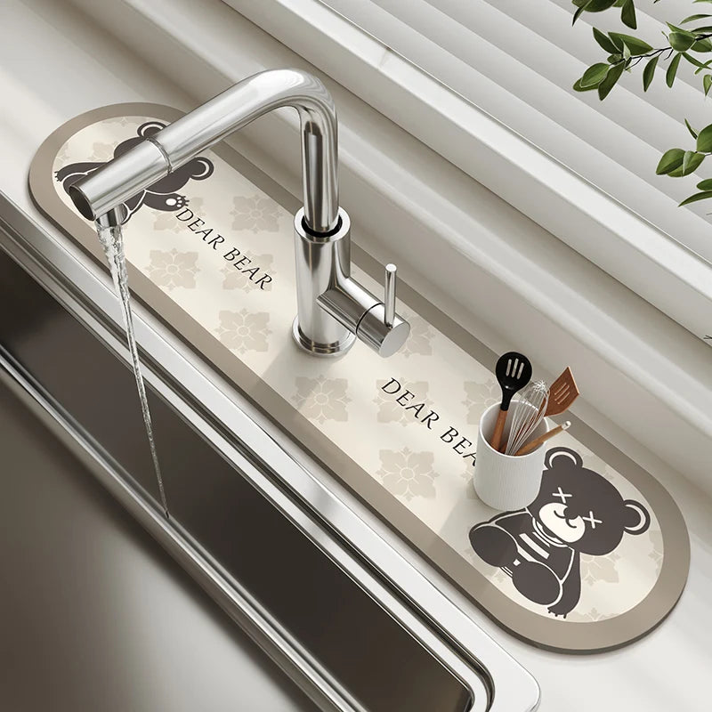 Tapis Égouttoir Cuisine - Séchage Rapide & Propre