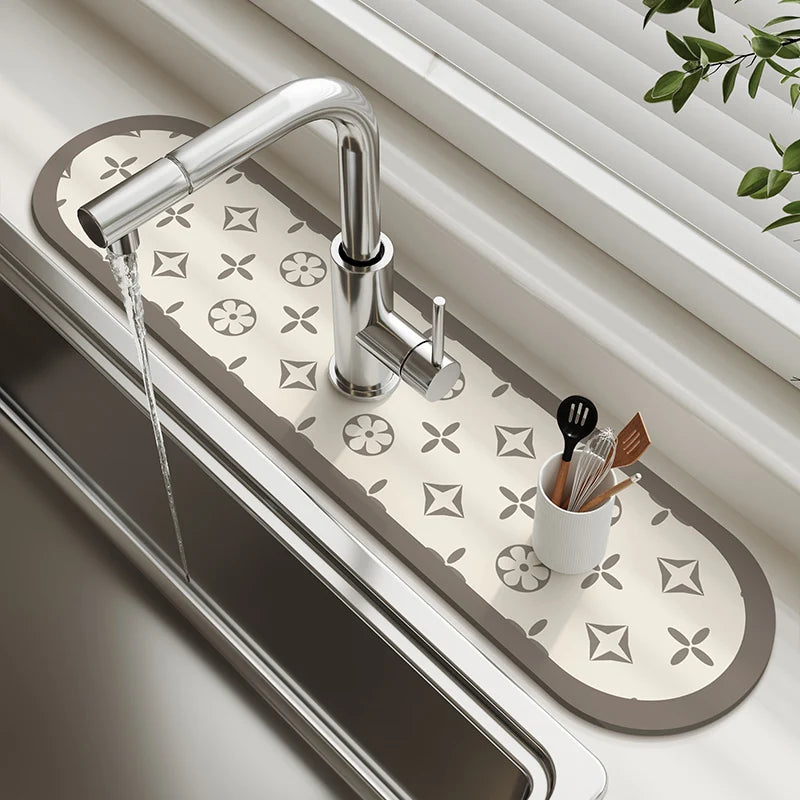 Tapis Égouttoir Cuisine - Séchage Rapide & Propre