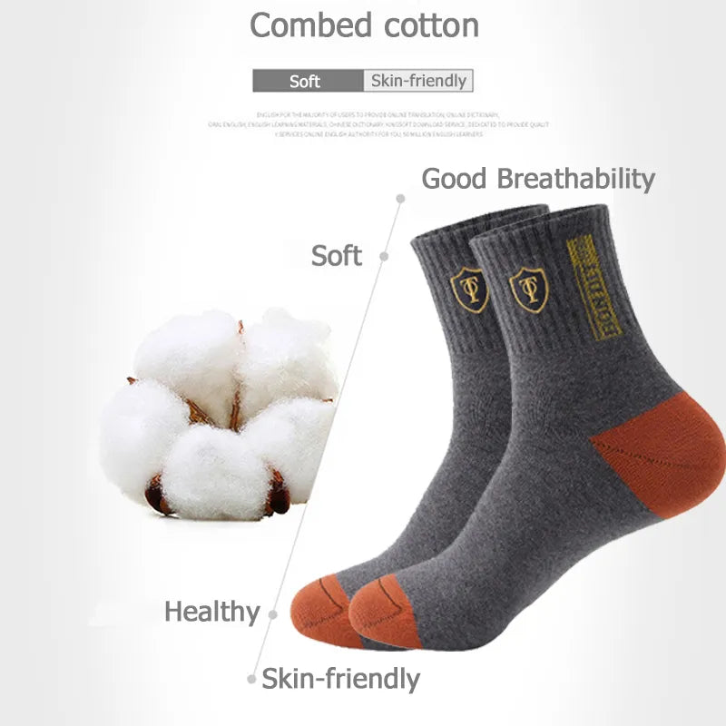 5 Paires de chaussettes de sport 4 saisons pour Hommes