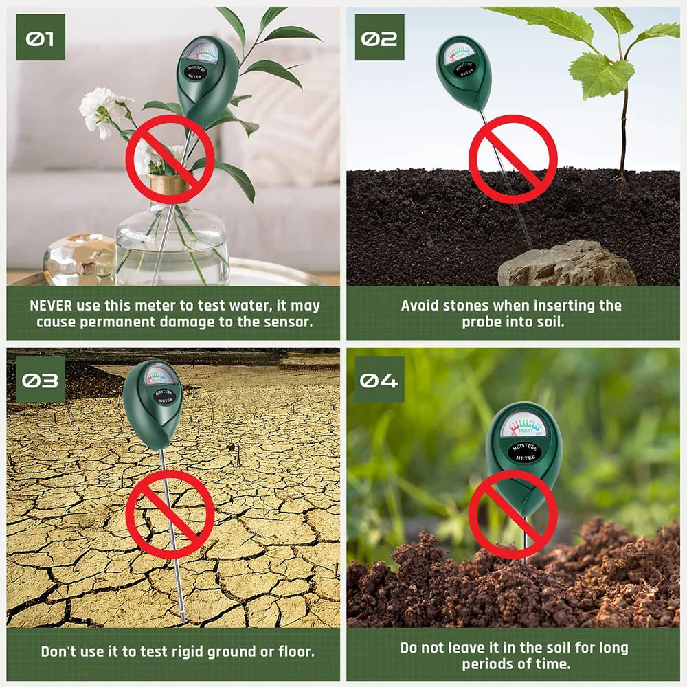 Humidimètre de Sol pour Jardinage