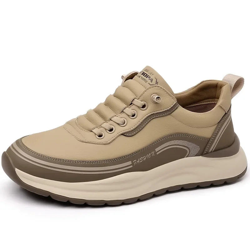 Chaussures Homme à Enfiler en Cuir PU – Légères, Respirantes, Antidérapantes & Confortables