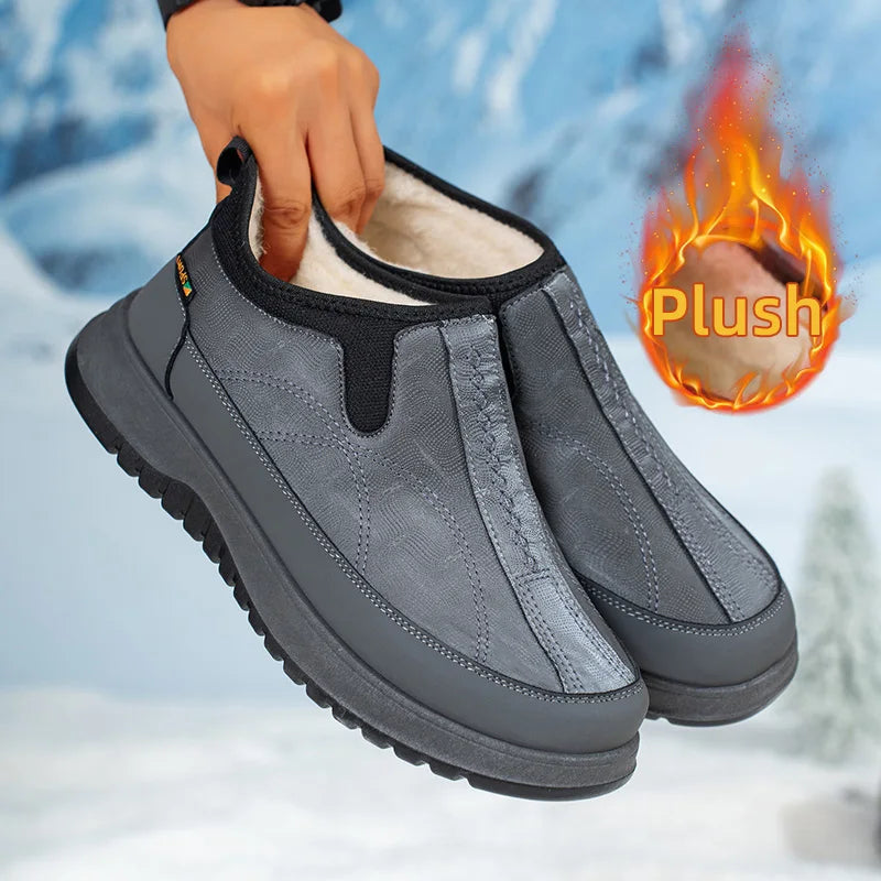 Chaussures de Ville d'Hiver Faciles à enfiler & Doublure Polaire