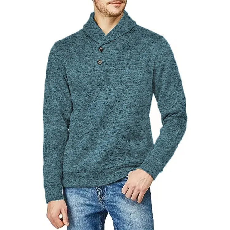 Pulls à col roulé et boutonné pour hommes