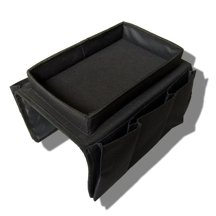 Organisateur Accoudoir Canapé à 6 Poches & Plateau