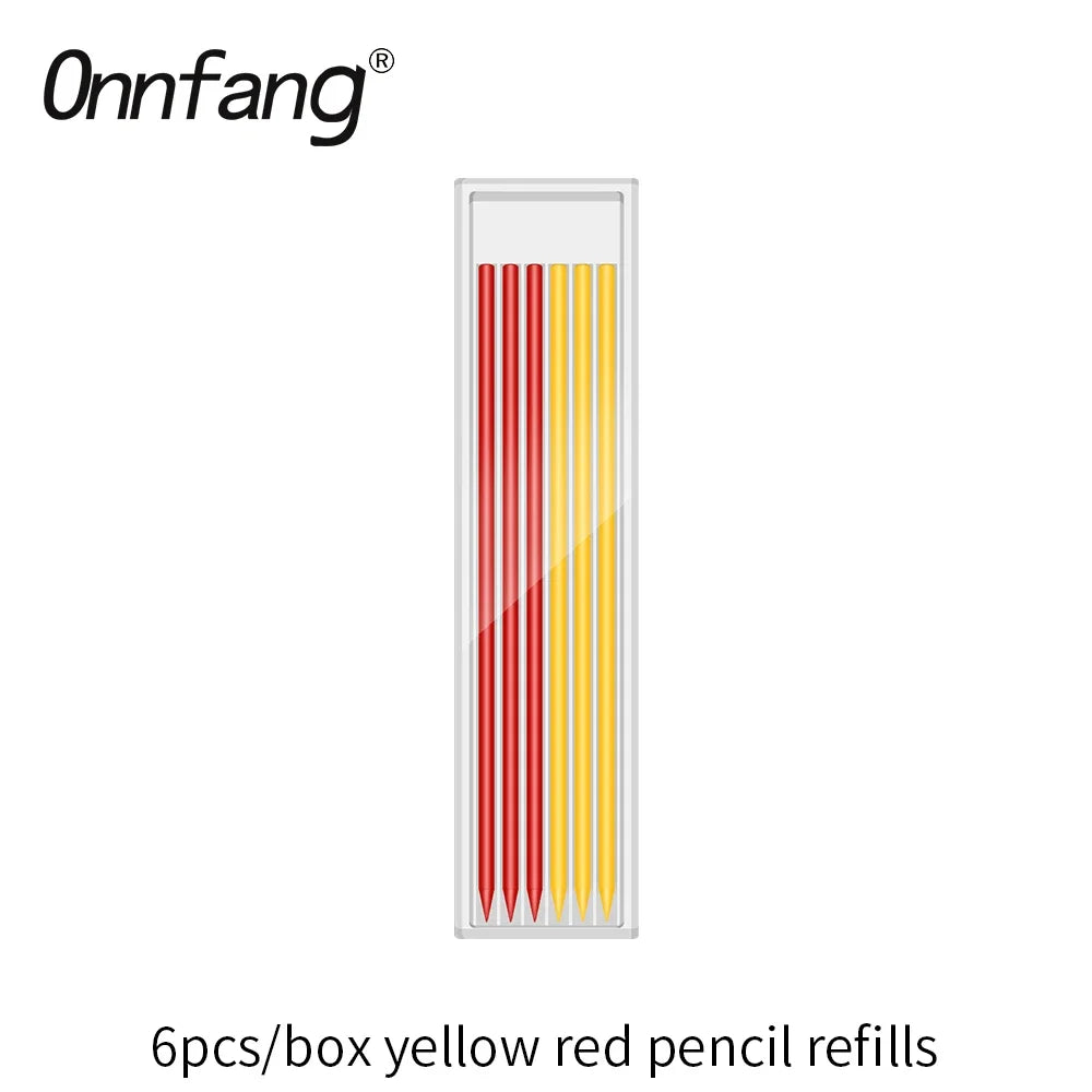 Crayon de Charpentier 2.8mm avec Taille-Crayon Intégré + Recharges Mines OFFERTES