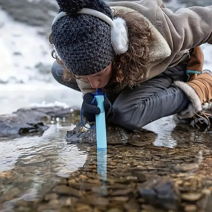Paille filtrante de survie - Filtre à eau portable