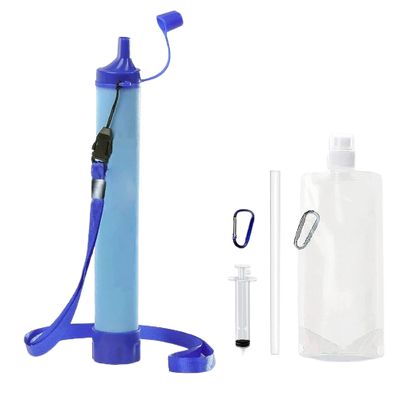 Paille filtrante de survie - Filtre à eau portable