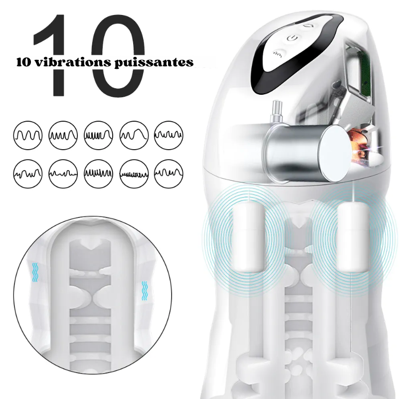 TURBO - Masturbador de succión automático texturizado 3D