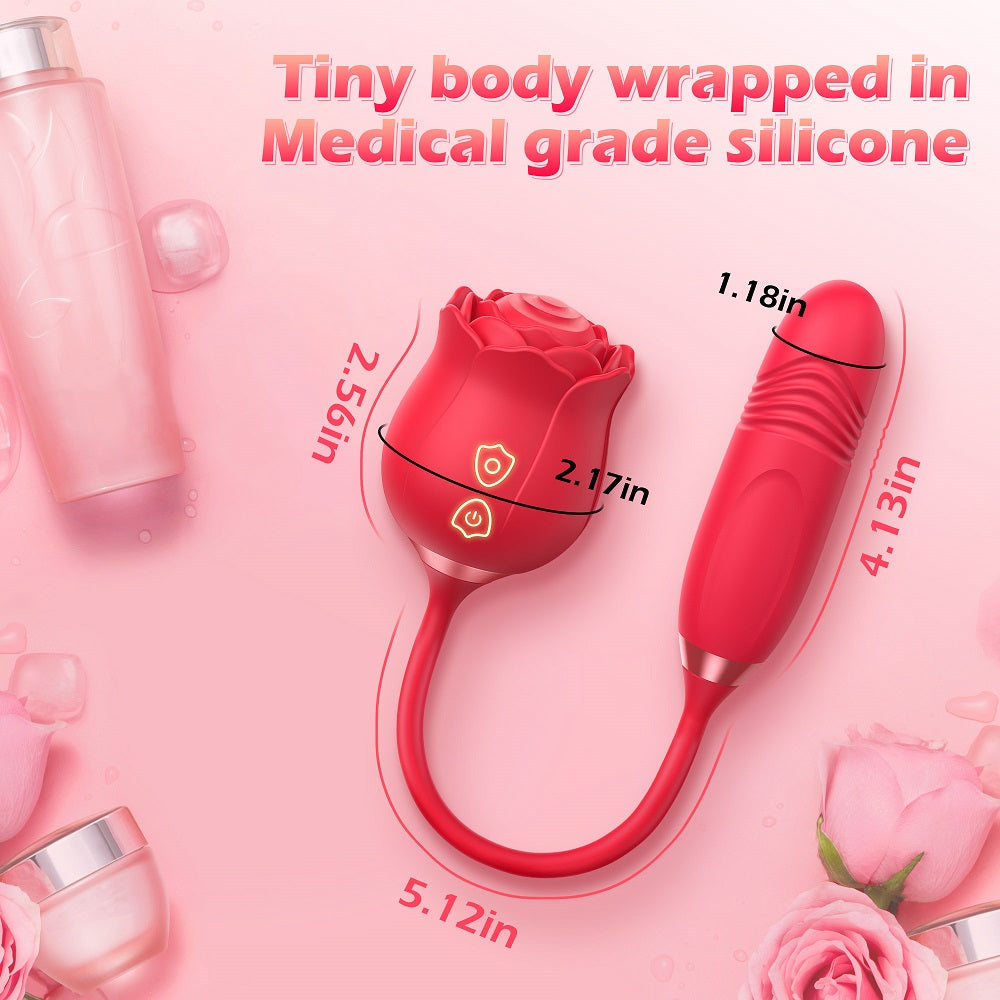 ROSE VIBRATOR - Sextoys 2 en 1