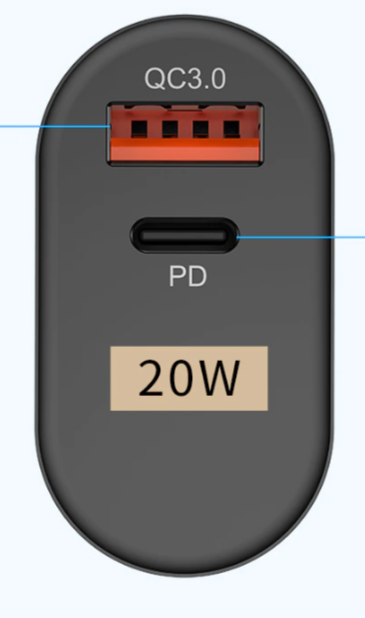 Chargeur rapide 3.0 - USB/USB C