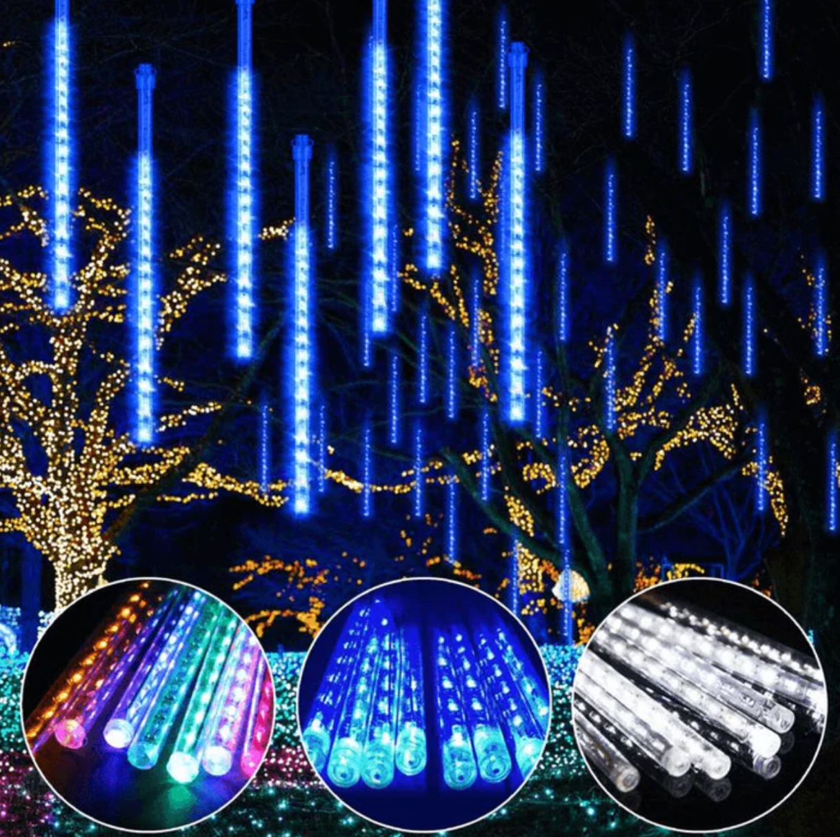 Guirlande solaire Chute de neige - Pré-vente NOEL