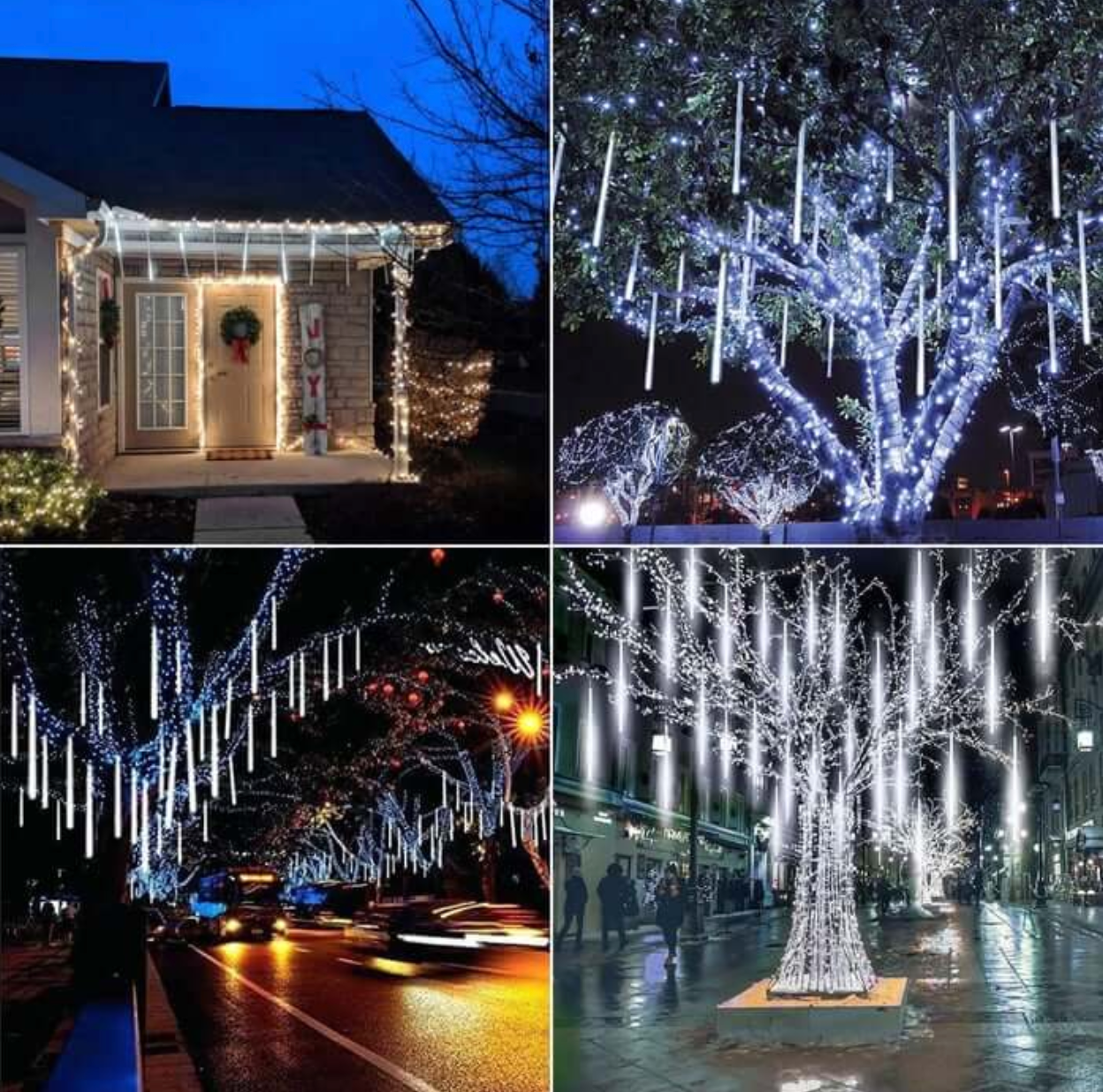 Guirlande solaire Chute de neige - Pré-vente NOEL