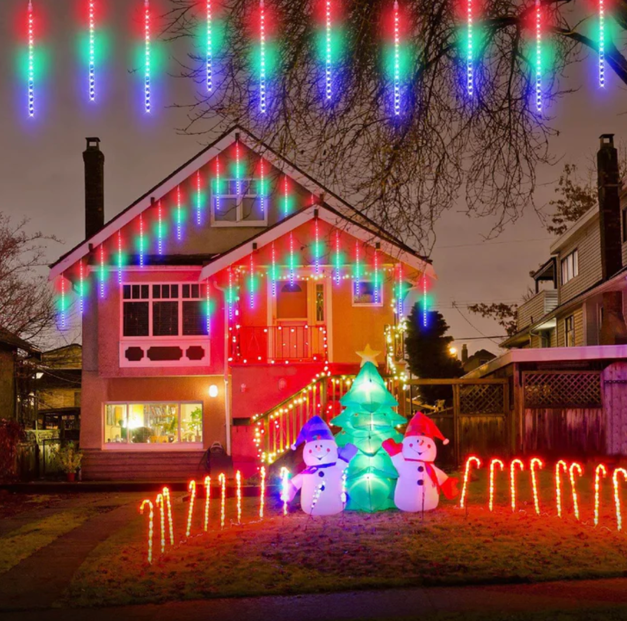 Guirlande solaire Chute de neige - Pré-vente NOEL