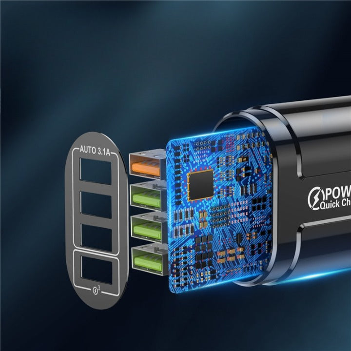 Chargeur rapide 3.0 - 4 ports USB