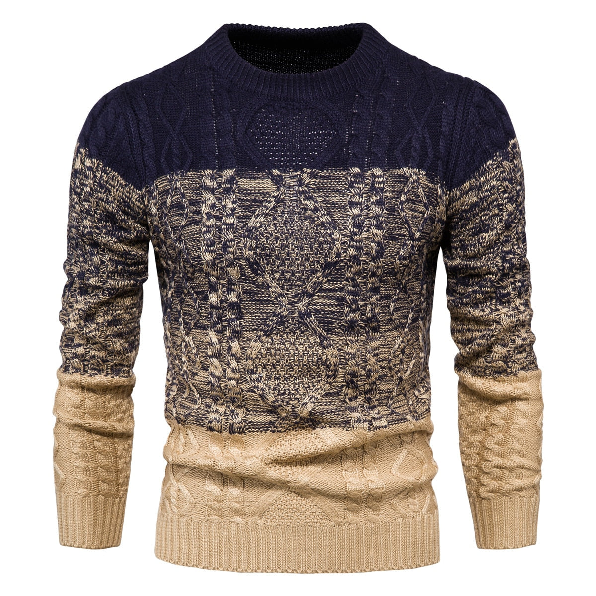 Pull tricoté chaud - Homme