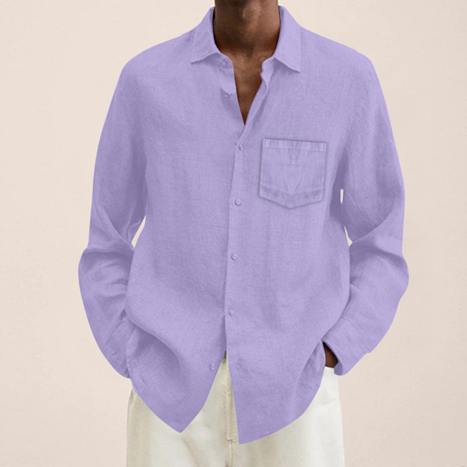 Chemise en lin pour homme