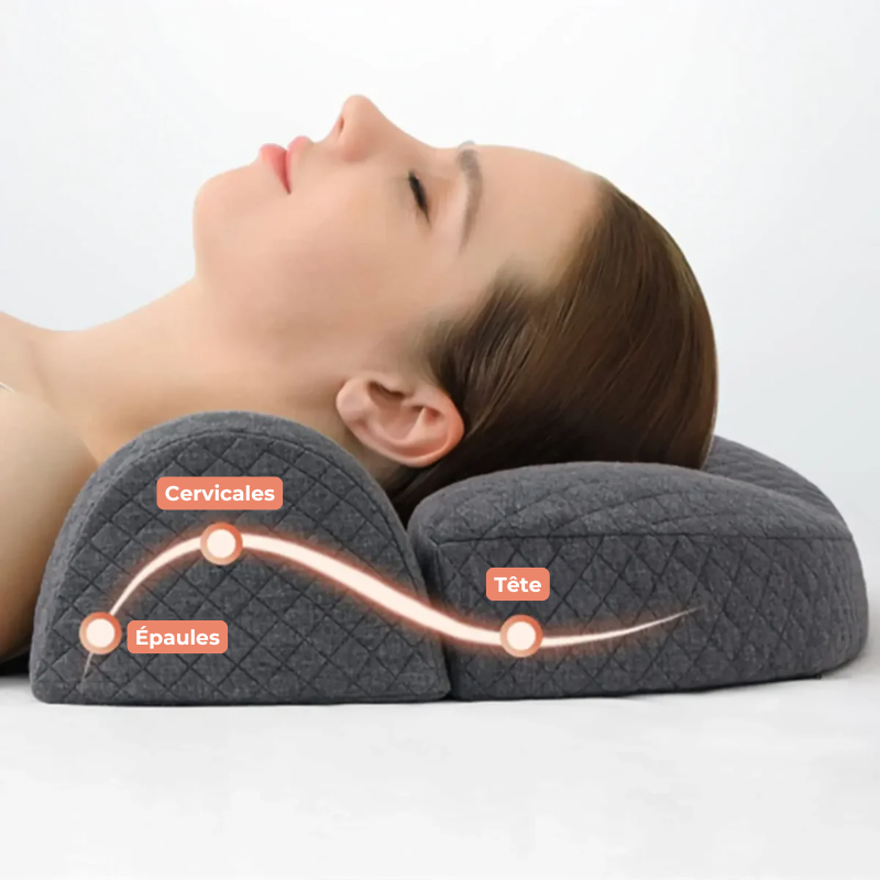 Coussin Cervicales Orth4WD Ergonomique à Mémoire de Forme