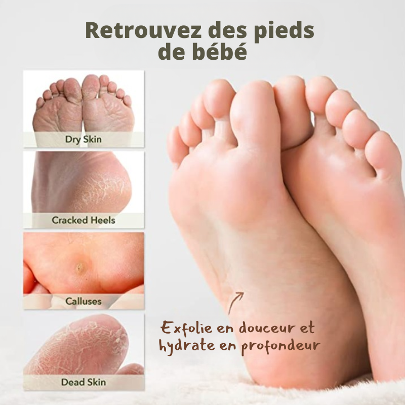 Lot de 6 Paires Masques Exfoliants pour Pied