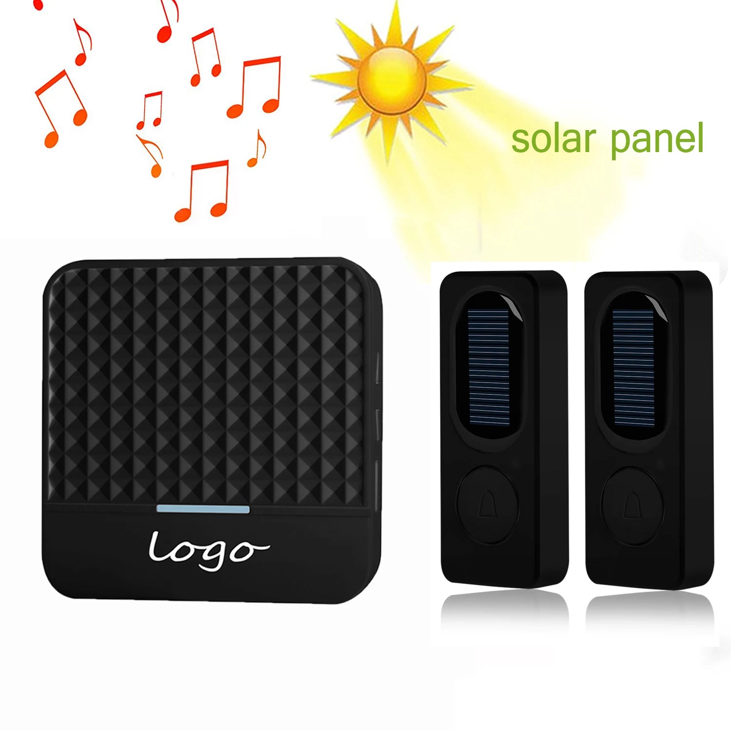 Sonnette Sans Fil à Énergie Solaire & Waterproof