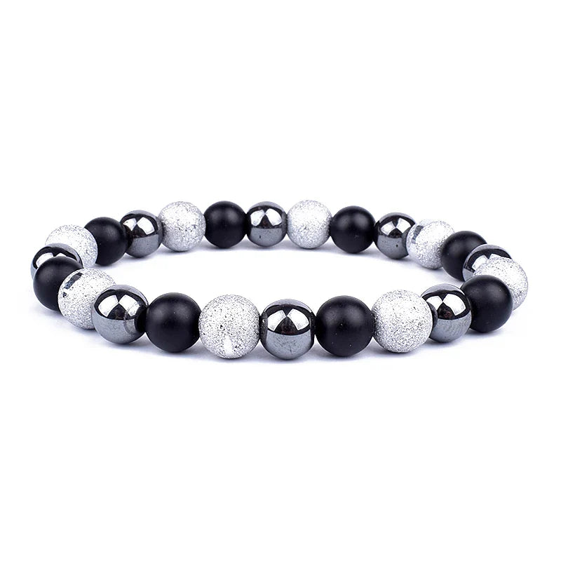 Bracelet Triple Protection - Œil de Tigre, Hématite et Obsidienne Noire