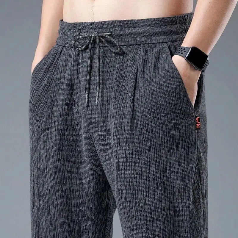 Pantalon Homme Été - Lin & Soie Glacée