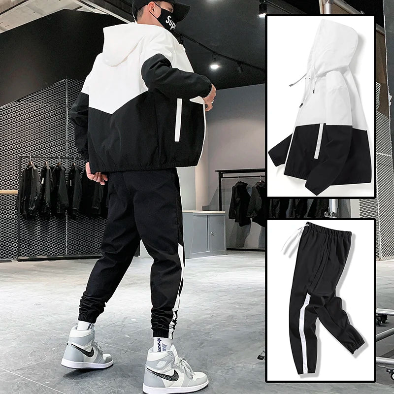 Ensemble de Survêtement Bicolore Homme