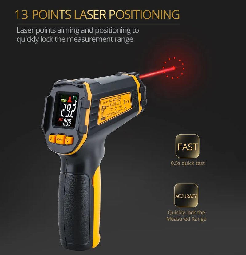 Thermomètre laser infrarouge numérique