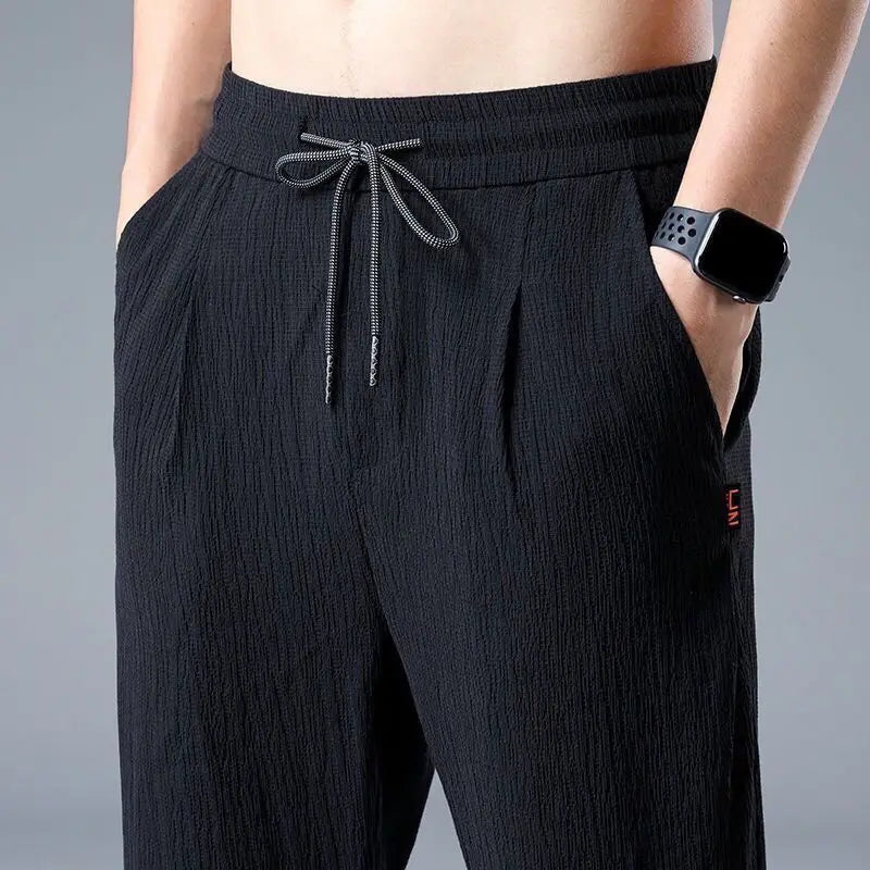 Pantalon Homme Été - Lin & Soie Glacée
