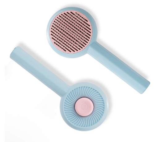 Brosse auto-nettoyante et massante pour poils d'animaux