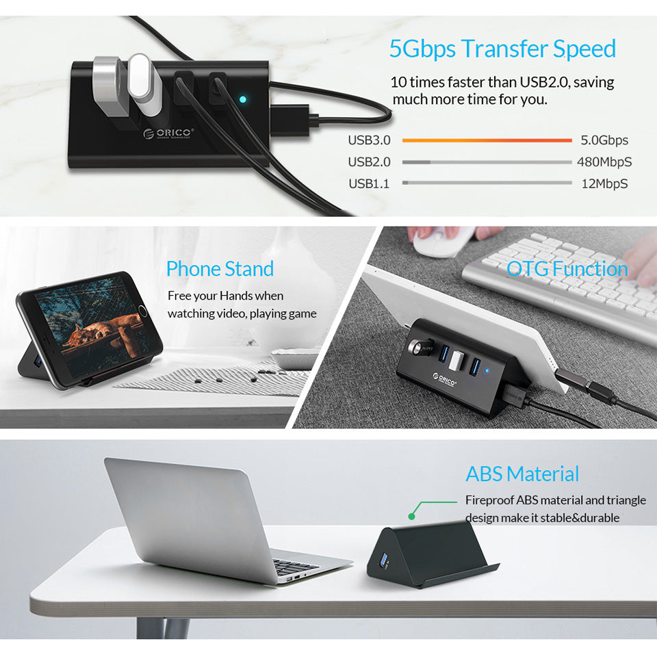 Station d'accueil pour smartphone multi-ports USB