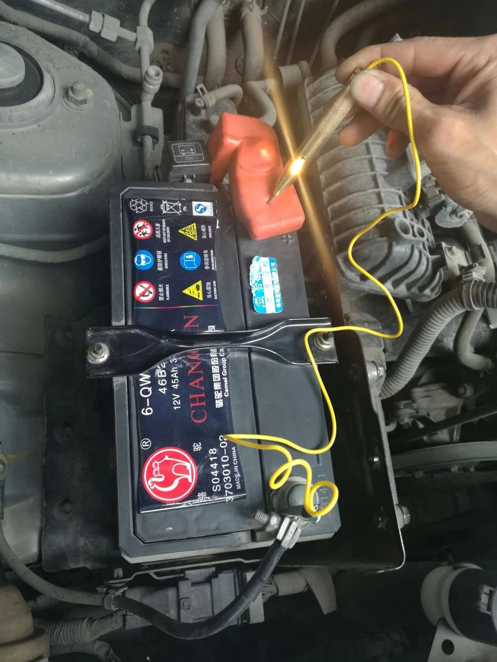 Stylo Testeur de Tension 6V/12V/24V – Test Circuit & Fusibles – Sonde Électrique avec Voyant