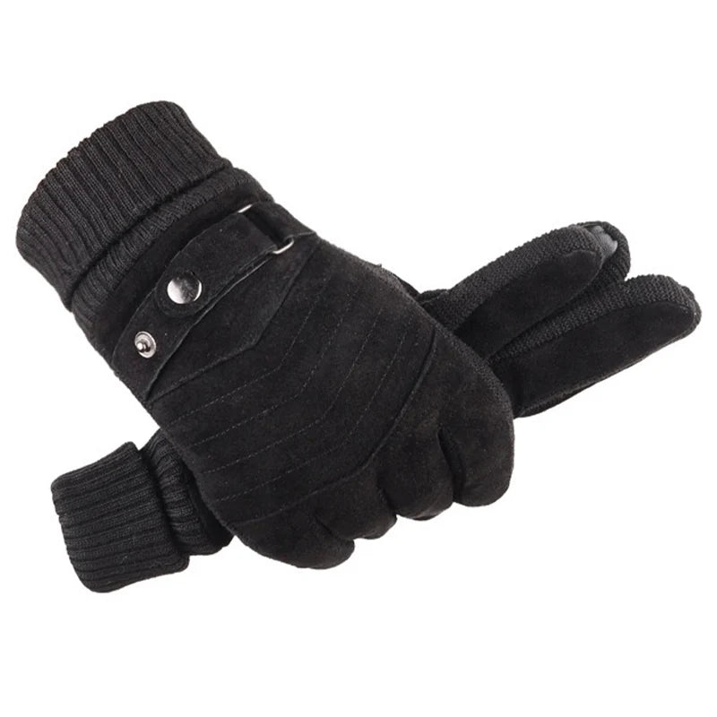 Gants Coupe-Vent & Tactiles en Daim - Homme
