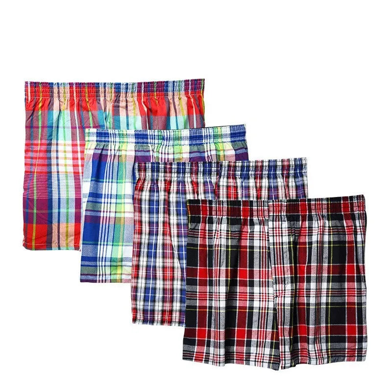 Lot de 4 Sous-Vêtements Homme Coton Grand Confort