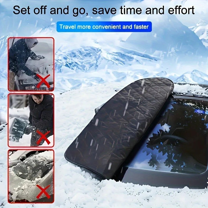Protection de Pare-Brise Voiture Été/Hiver – Anti-Givre, Anti-Neige & Pare-Soleil Imperméable – Berline & SUV