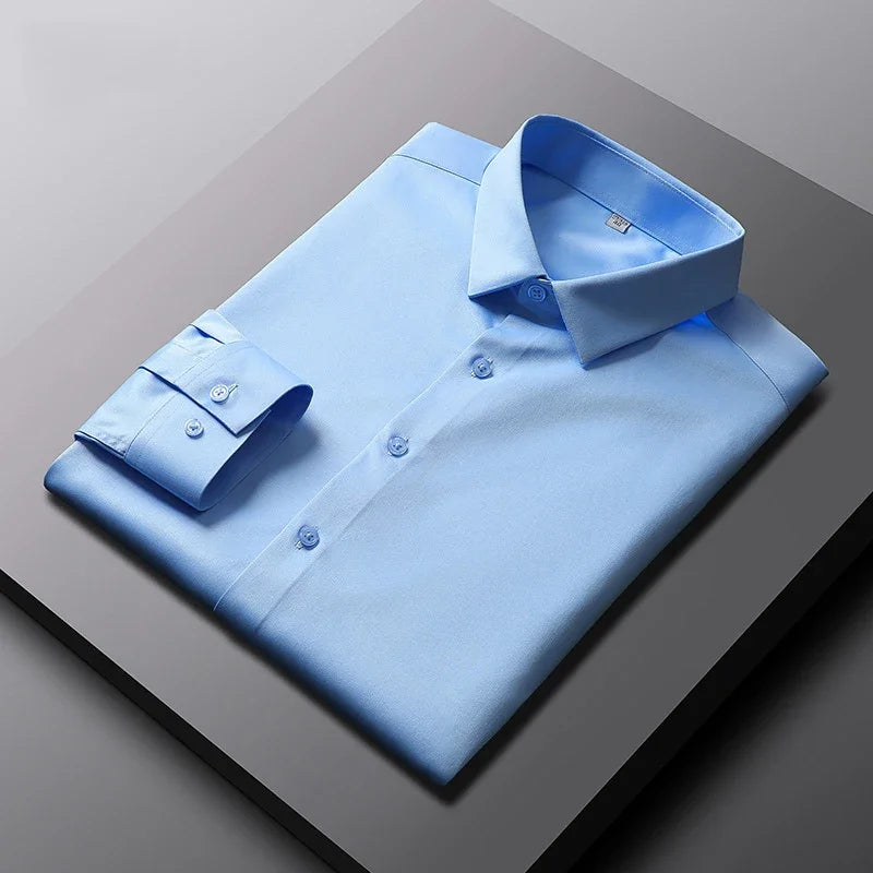 Chemise Habillée Homme – Tissu Anti-Froissement