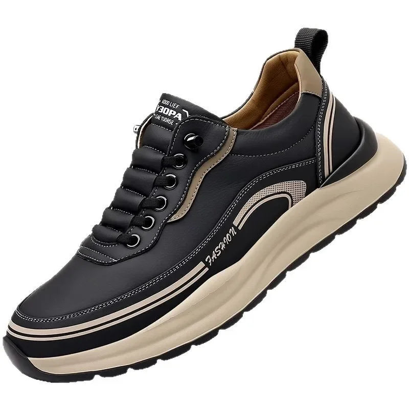 Chaussures Homme à Enfiler en Cuir PU – Légères, Respirantes, Antidérapantes & Confortables
