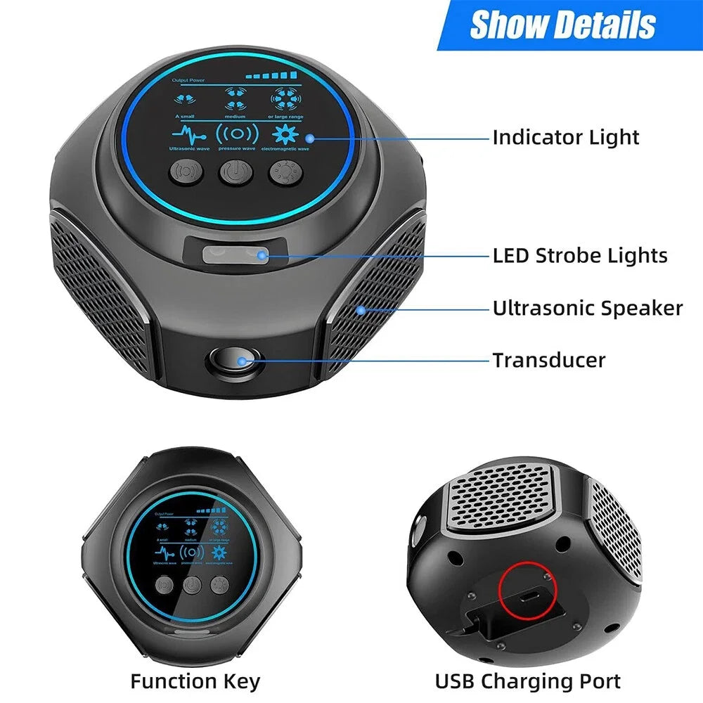 Répulsif Ultrasonique POWER MAX pour Rongeurs - 6 Modes