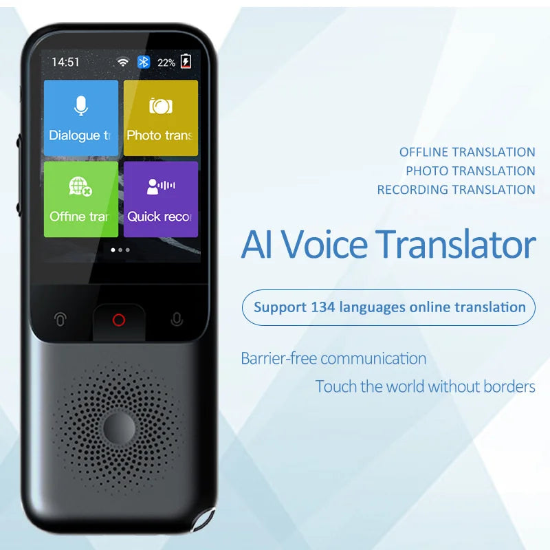 Traducteur vocal intelligent portable - 134 langues - Nouvelle génération