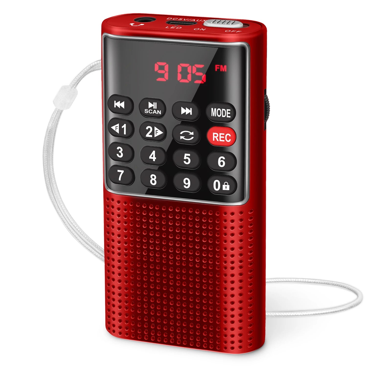 Mini Radio FM avec Batterie Longue Durée