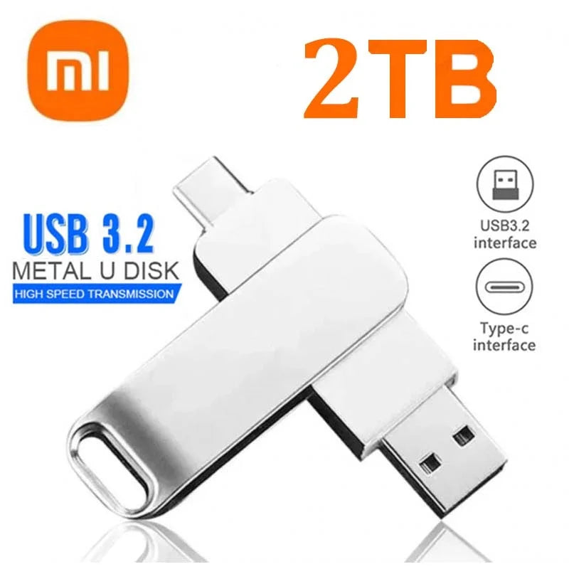 Clé USB 3.2 Jusqu'à 16TB + Adaptateur Type-C OFFERT