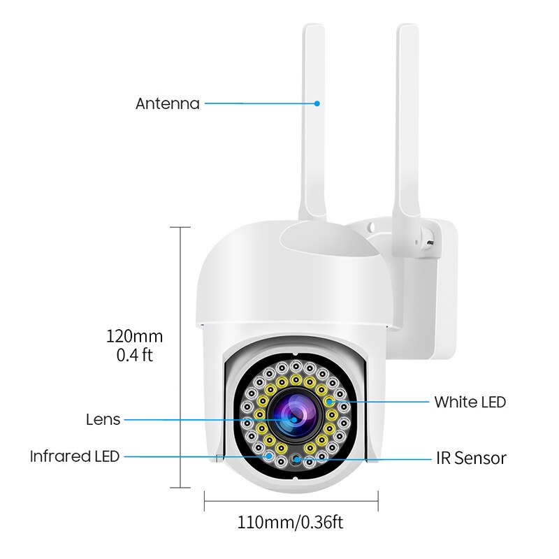 Caméra de surveillance connectée HD WIFI - Détecteur de mouvement