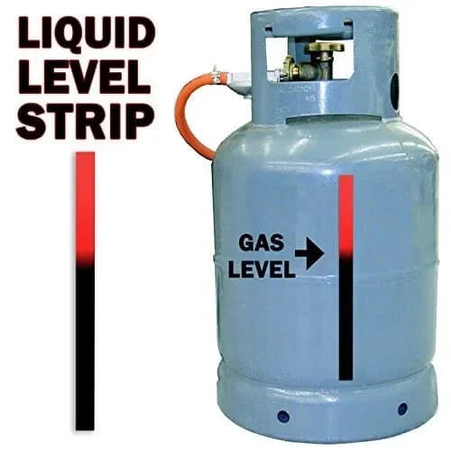 3x Bandes Indicatrices de Niveau pour Bouteille de Gaz – Bandes Thermochromiques Réutilisables pour Propane, Butane et GPL