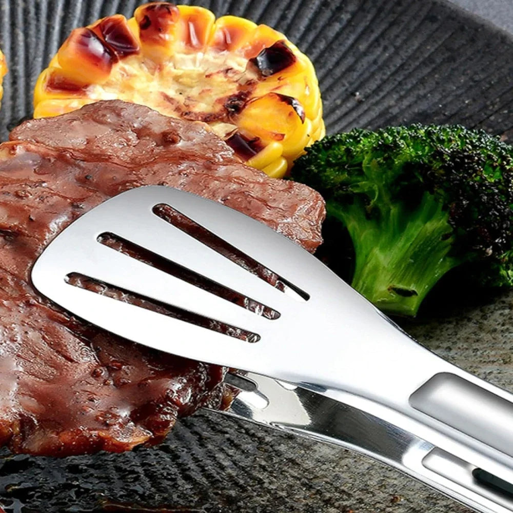 Lot de 3 Pinces Alimentaires pour BBQ en Acier Inoxydable