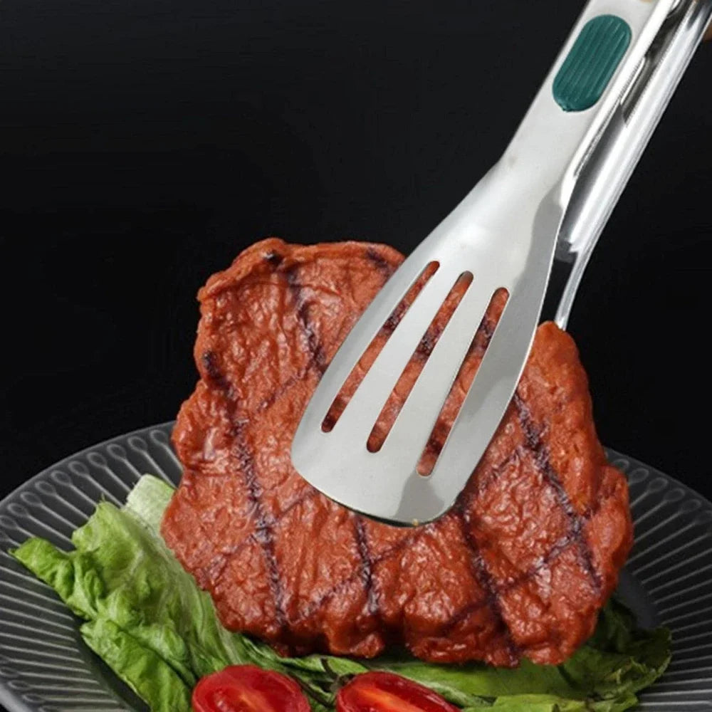 Lot de 3 Pinces Alimentaires pour BBQ en Acier Inoxydable