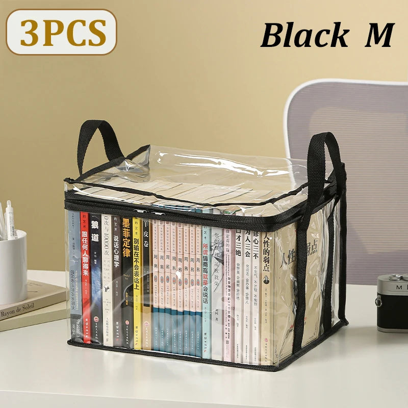 3x Sacs de rangement pour Livres, Jouets, CD, DVD...