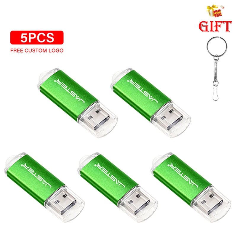 Lot de 5 Clés USB 2.0 Haute Vitesse - 4 à 128GO